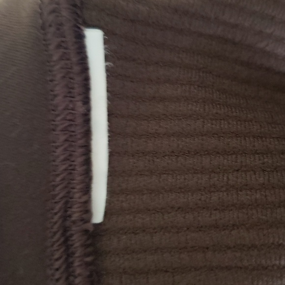 Athleta Elation Ribbed Tight Legging Women Large Chocolate Brown Active Yoga Gym - Picture 11 of 13